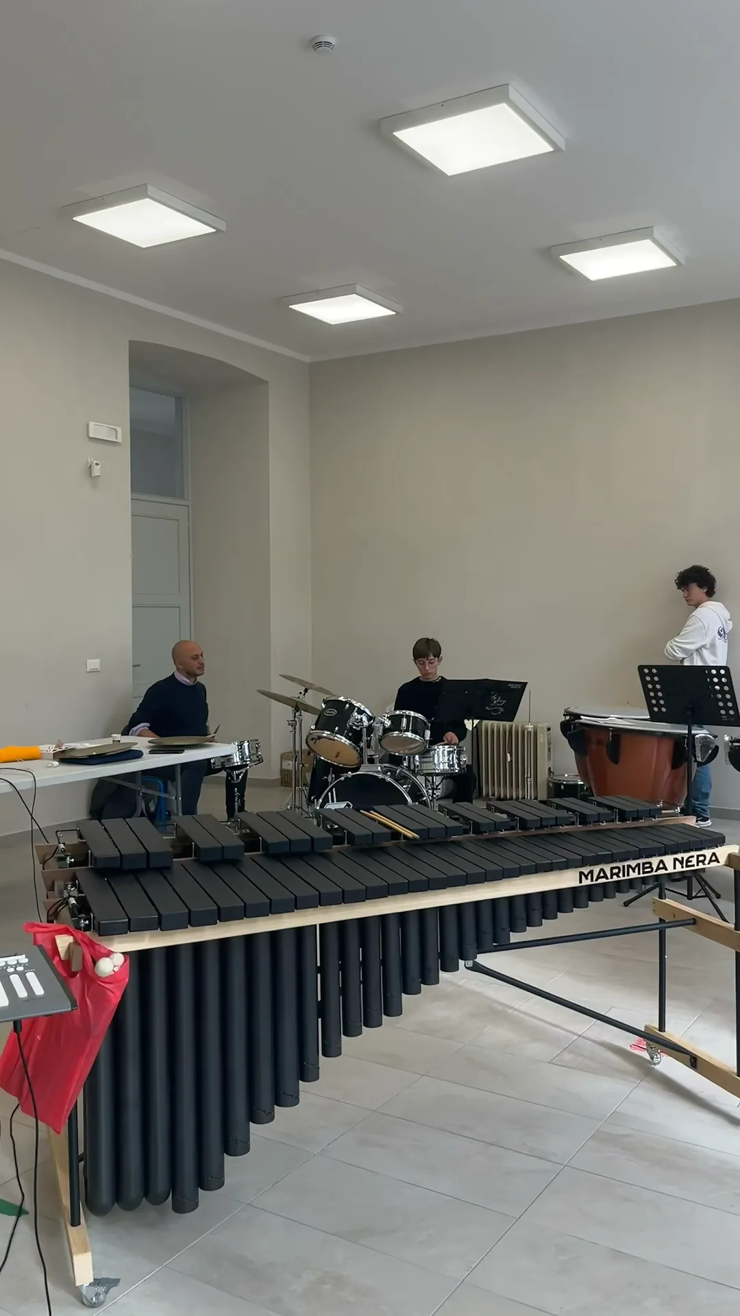 Sala prove durante le audizioni